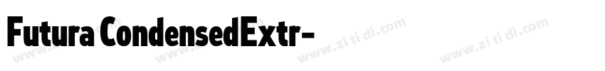Futura CondensedExtr字体转换